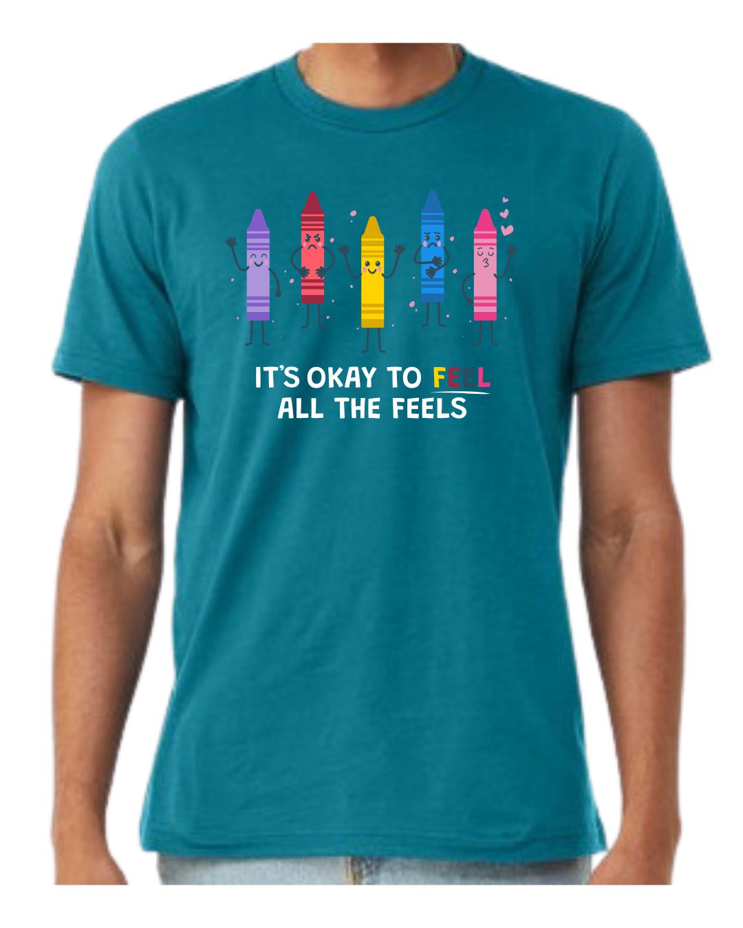Feel All The Feels Autism Acceptance Month T-Shirt