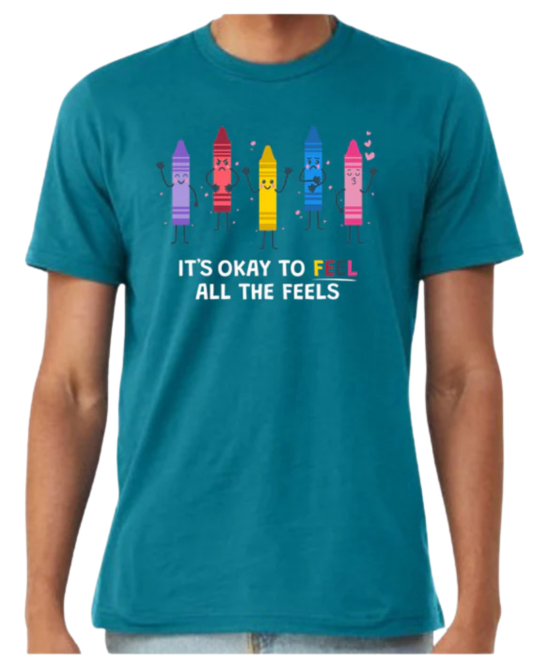 Feel All The Feels Autism Acceptance Month T-Shirt